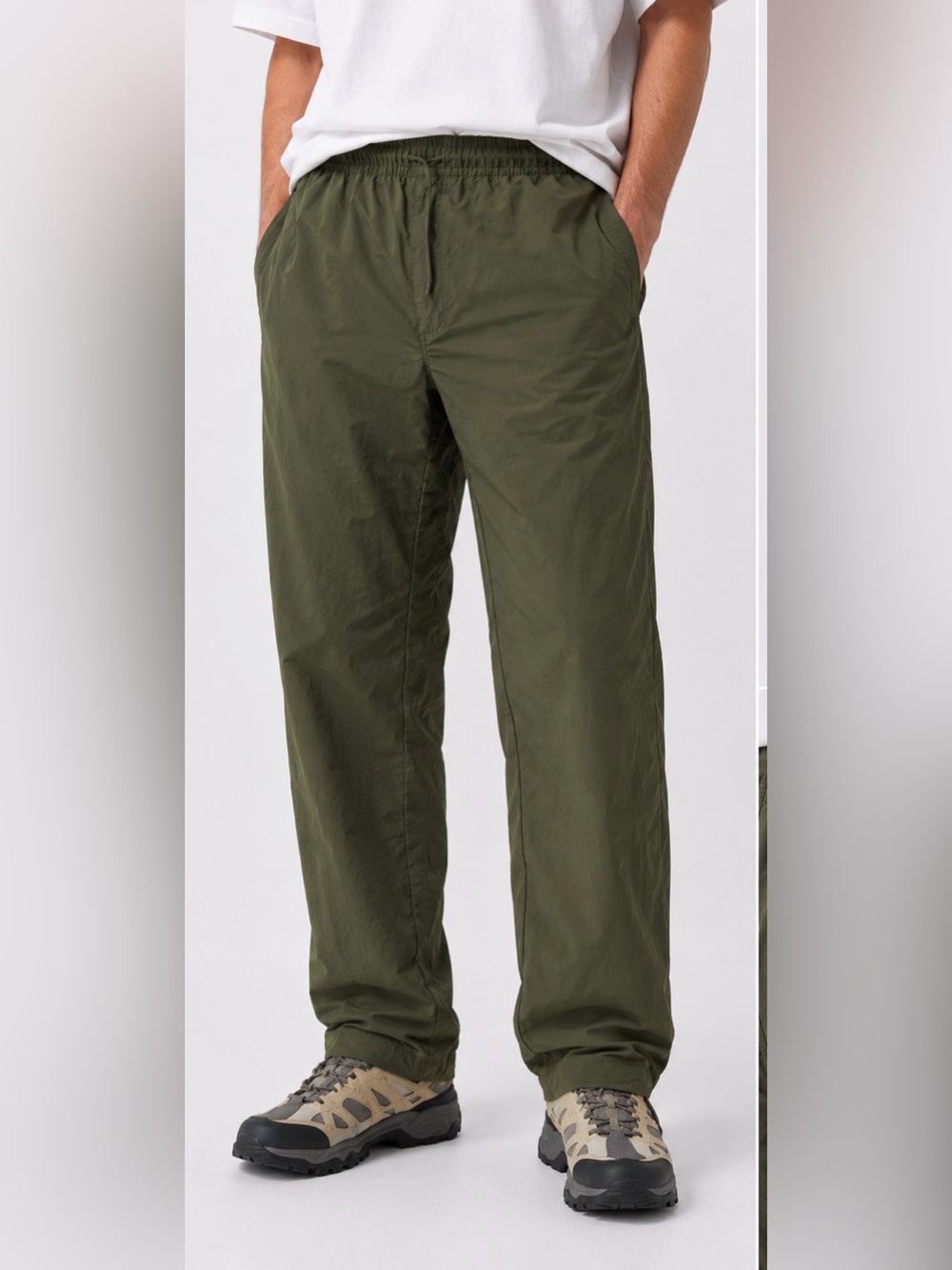 The North Face Men’s Large Olive Nylon Trail Hiking Pants Gorpcore